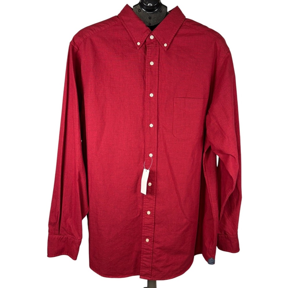 Cremieux‎ Classics Mens XLT Red Heather Button Down Shirt Tall Man  NWT
